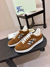 BURBERRY 26S SNEAKERS IN BROWN SUEDE