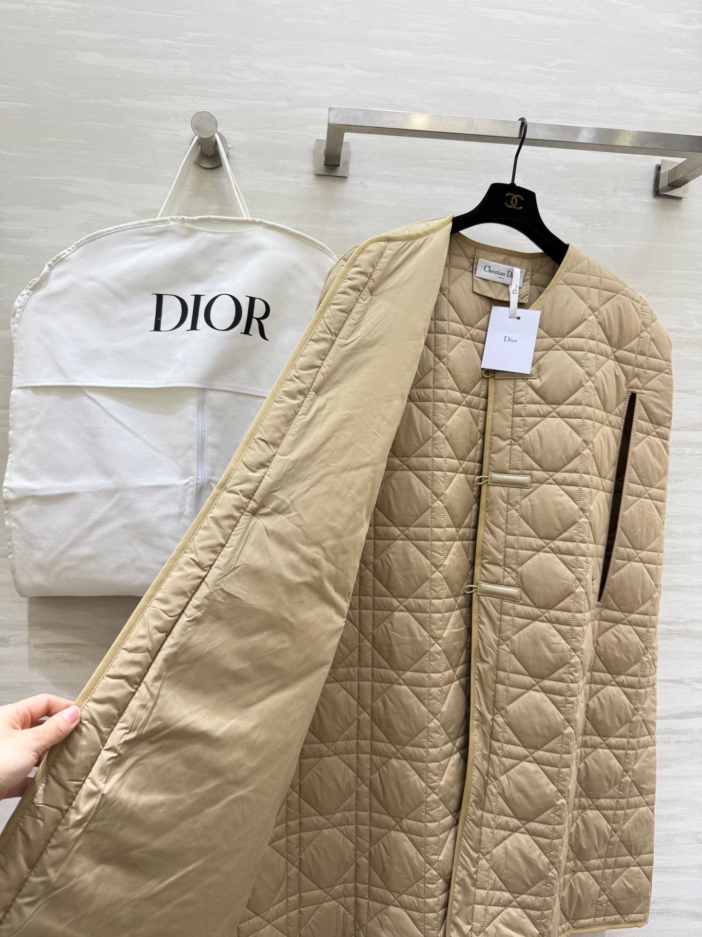 DIOR 25S LONG QUILTED COAT 781