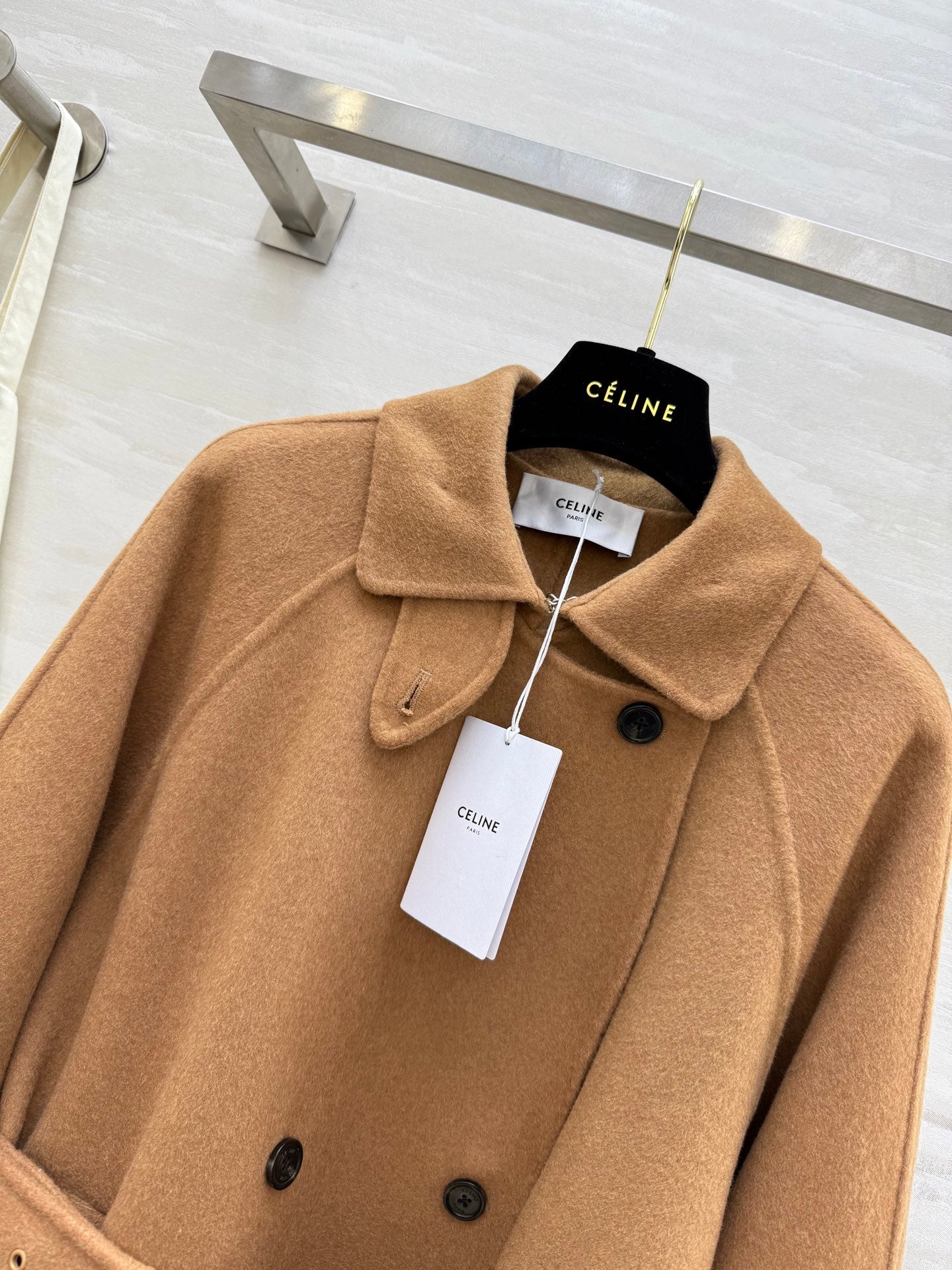 CELINE 26S LONG WOOL COAT 784306