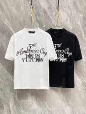 LV WHITE MONOGRAM COTTON T-SHIRT 239487