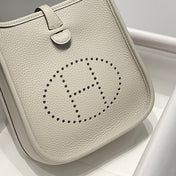 MINI NEO 18 EVELYNE BAG IN GREY GRAINED CALFSKIN