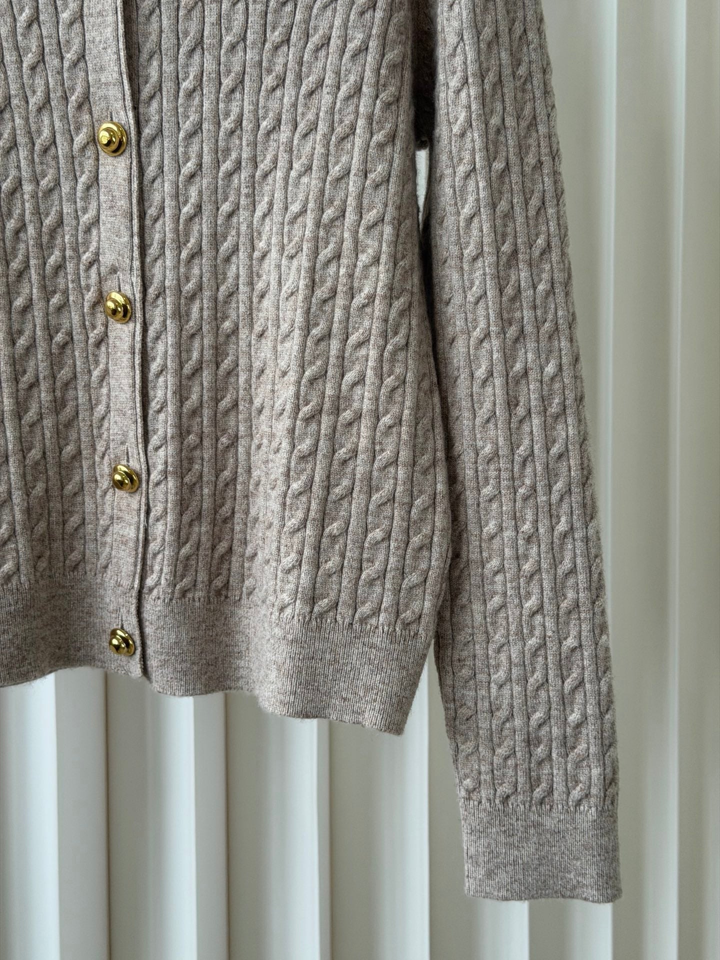 MIUMIU 26S COLLAR KNIT CARDIGAN 1574