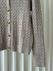 MIUMIU 26S COLLAR KNIT CARDIGAN 1574