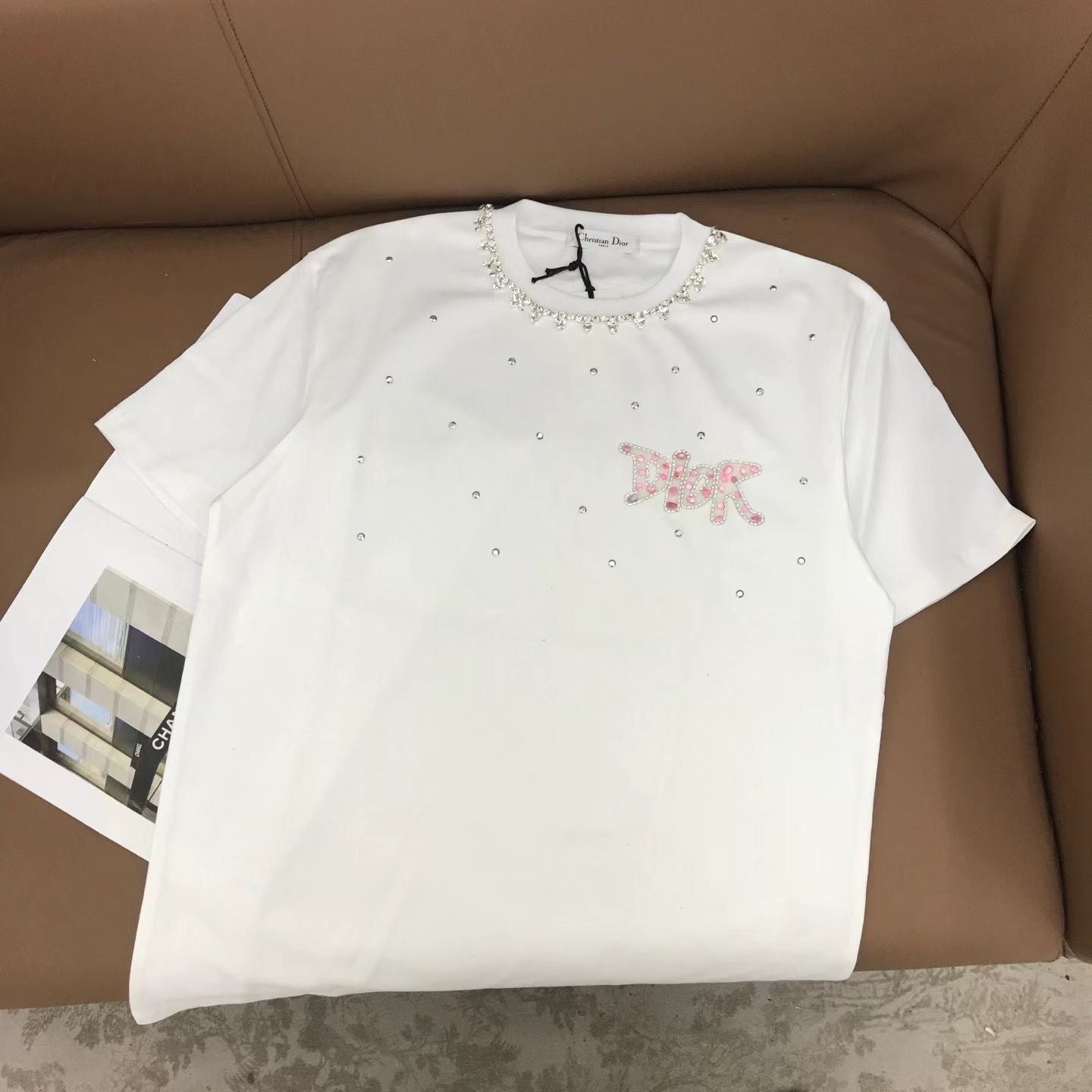 DIOR 25S SHORT-SLEEVE CREW NECK T-SHIRT 853