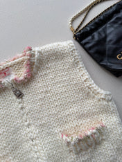 CHANEL 26S KNIT ZIP-UP VEST 1685