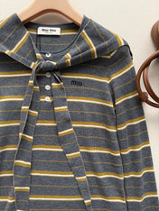 MIUMIU 26S SHAWL-COLLAR KNIT SWEATER 1505