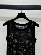 DIOR FLORAL EMBROIDERED KNITTED TANK TOP 276692