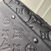 ALPHA NANO BAG 24 IN BLACK MONOGRAM SHADOW EMBOSSED COWHIDE