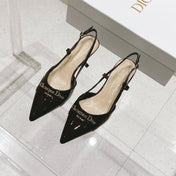 MY DD 25S SLINGBACK PUMP 50MM IN BURGUNDY RED GLOSSY CALFSKIN