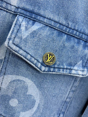 LV ICE BLUE MONOGRAM DENIM JACKET 239523