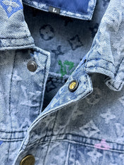 LV SHIRT JACKET IN LIGHT BLUE MONOGRAM CRAGGY DENIM 239125