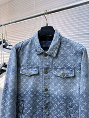 LV SHIRT JACKET IN LIGHT BLUE MONOGRAM CRAGGY DENIM 239125