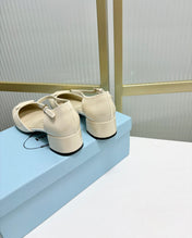 PRA MARY JANE PUMPS CREAMY WHITE CALFSKIN