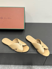 LP SANDALS 25S IN WARM BEIGE LAMBSKIN
