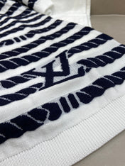 LV STRIPED SWEATER 25S IN TENCEL  266038