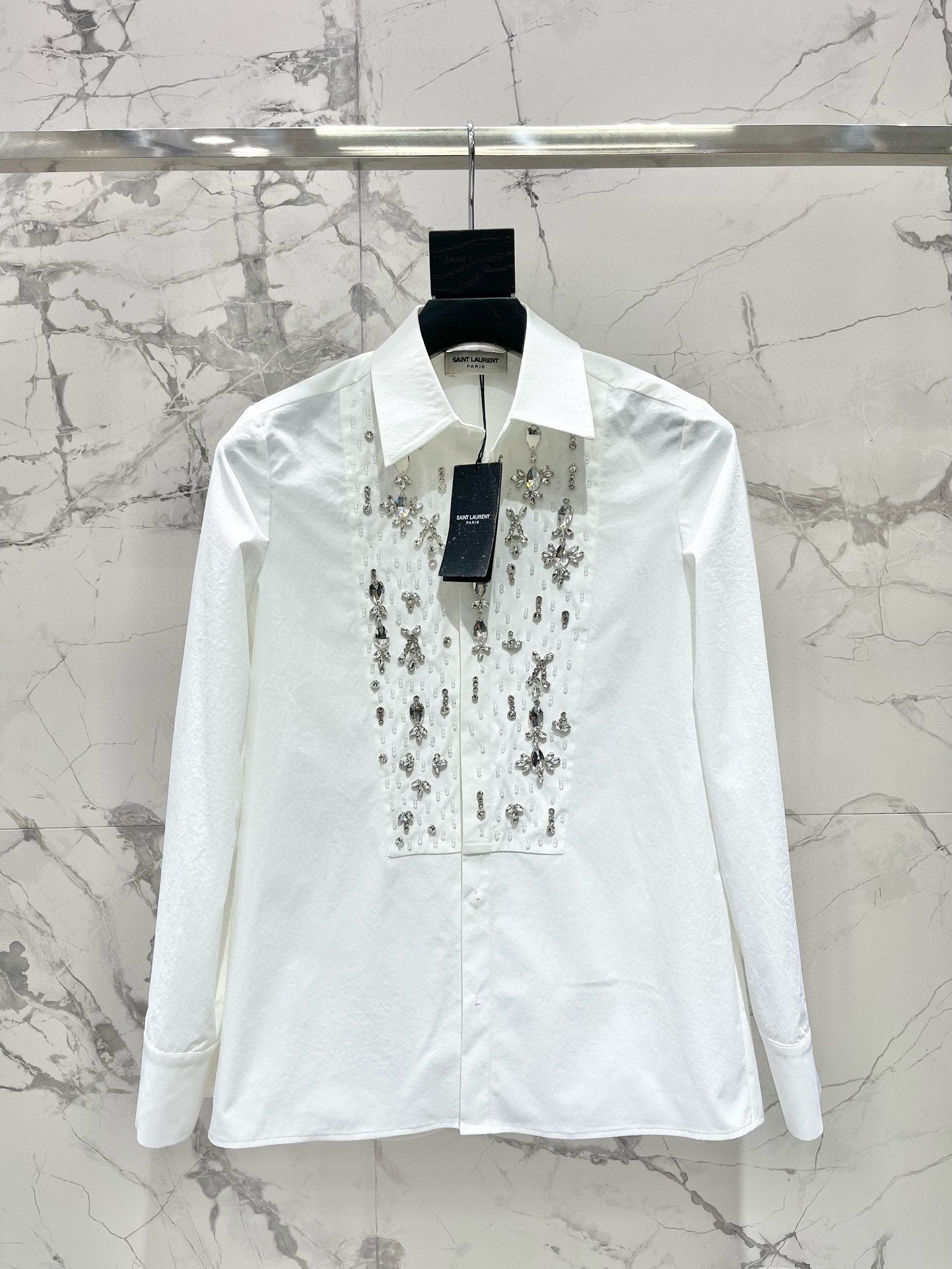 YSL 25S EMBELLISHED SHIRT STYLE 158