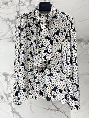 VALENTINO 26S LONG-SLEEVE PRINTED SHIRT 433