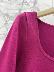 MIUMIU 26S SQUARE-NECK KNIT MINI DRESS 1408
