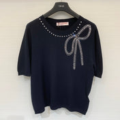 VALENTINO 26S SHORT SLEEVE KNIT TOP 227