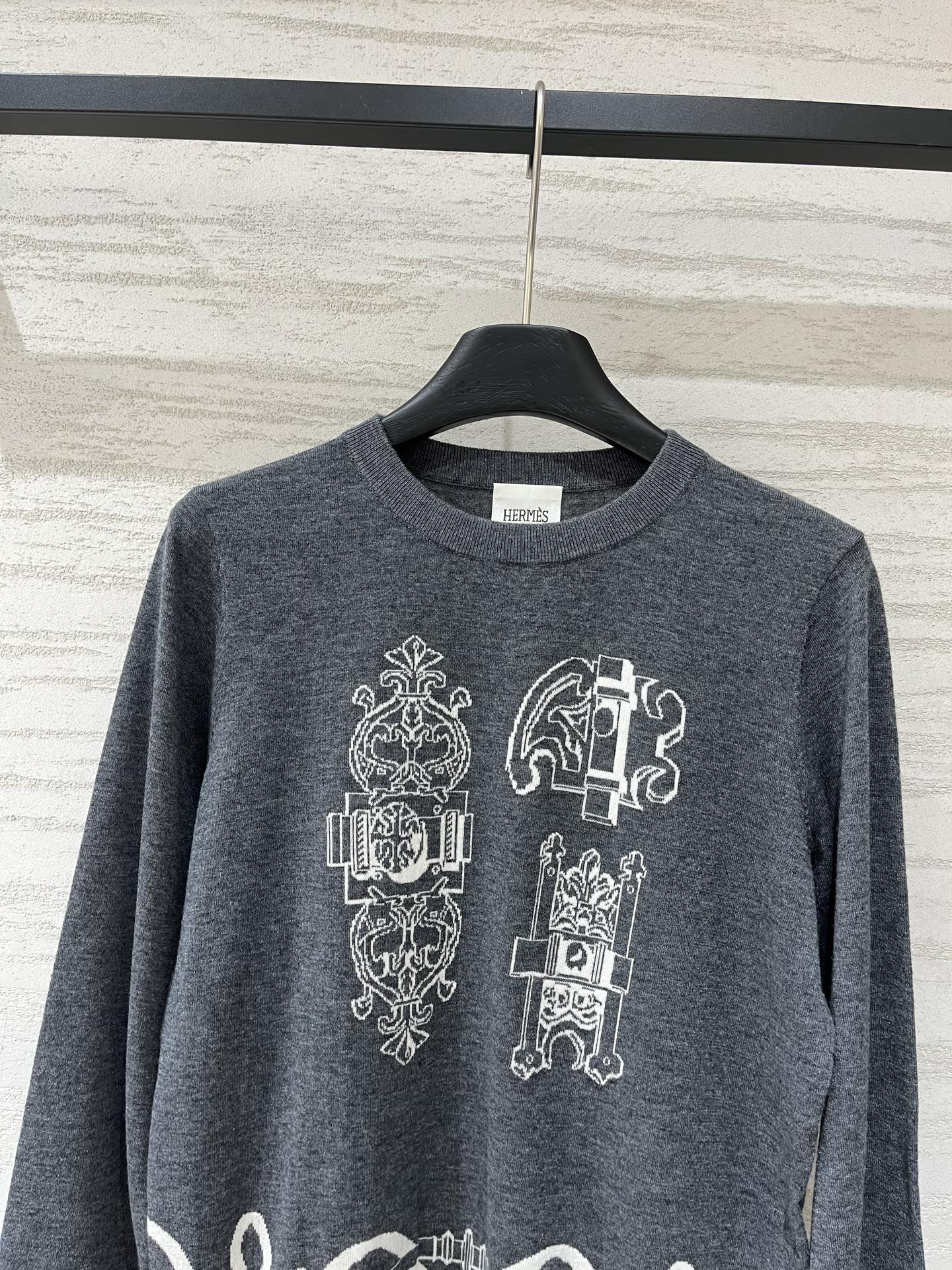 HERMES 26S CREWNECK KNIT SWEATER 867