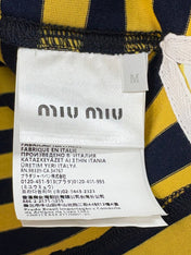 MIUMIU STRIPED SHIRT WITH LAPEL COLLAR STYLE 44