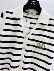 VALENTINO 26S COLLARED KNIT VEST 396
