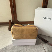 CELINE TOTE BAG 31 IN BROWN RAFFIA CABAS