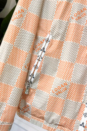 LV ORANGE AND GRAY DAMIER JACKET 239117