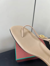 LP MINDIL SANDAL IN BEIGE LAMBSKIN