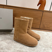 BALENCIAGA 25S ALASKA ANKLE BOOTS IN LIGHT BROWN SUEDE