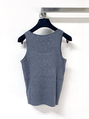 CHANEL 26S KNITTED SLEEVELESS TOP STYLE 1174