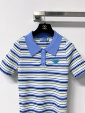 PRADA 26S SHORT-SLEEVE KNIT POLO 1154