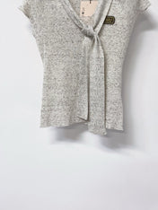 MIUMIU 26S SHORT-SLEEVE KNIT TOP 1457