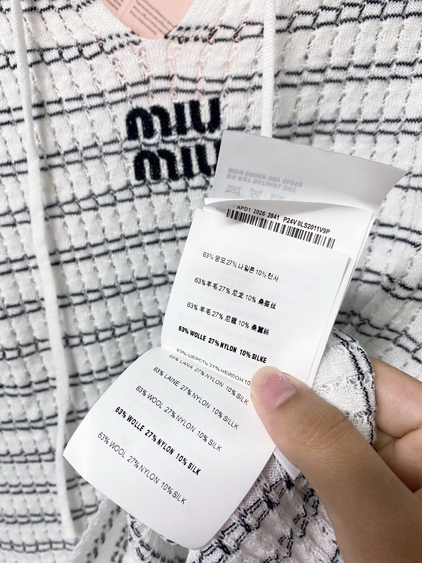 MIUMIU 26S LONG-SLEEVE KNIT TOP 1439
