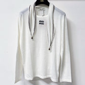 MIUMIU 26S LONG-SLEEVE KNIT TOP 1400