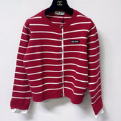 MIUMIU 26S CREWNECK KNIT CARDIGAN 1582