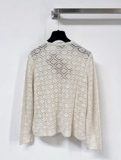 MIUMIU 26S LACE KNIT CARDIGAN 1522