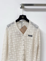 MIUMIU 26S LACE KNIT CARDIGAN 1522
