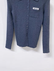 MIUMIU 26S KNIT POLO CARDIGAN 1531