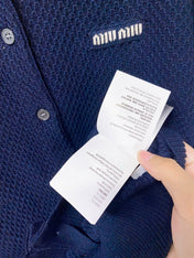 MIUMIU 26S CARDIGAN KNIT SWEATER 1496