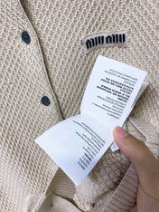 MIUMIU 26S CARDIGAN KNIT SWEATER 1495