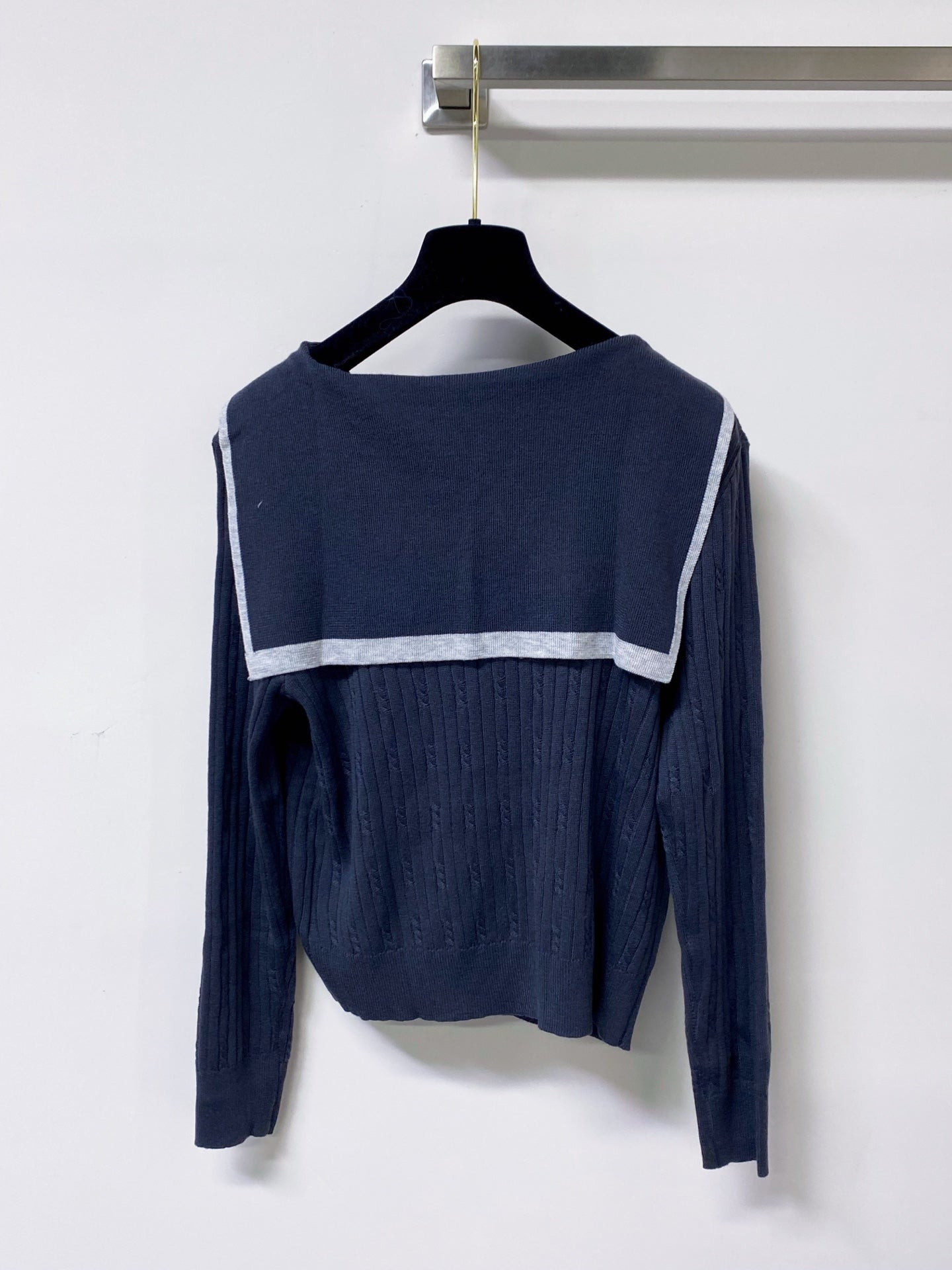 MIUMIU 26S SAILOR COLLAR KNIT CARDIGAN 1487