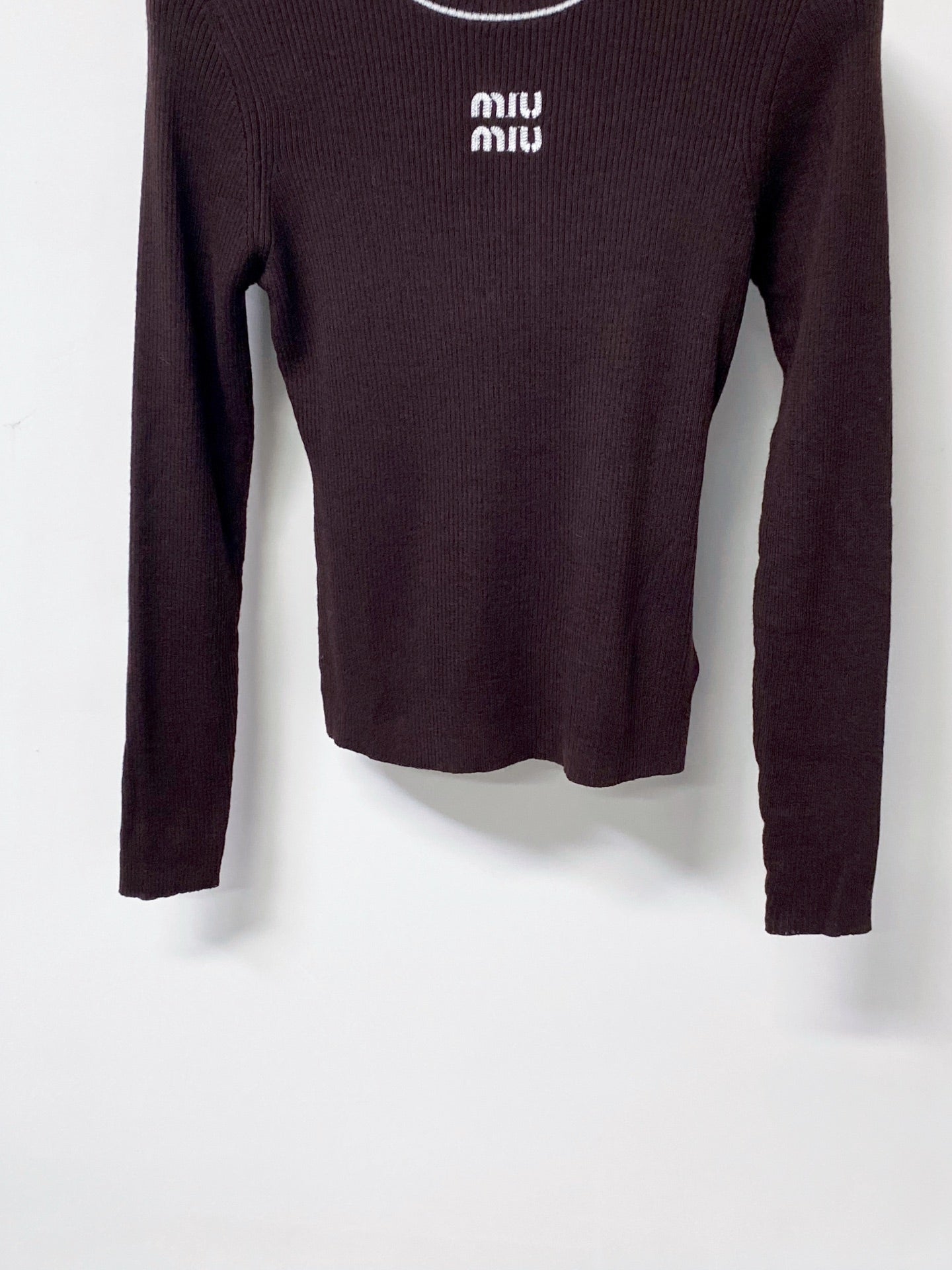 MIUMIU 26S RIBBED KNIT SWEATER 1483