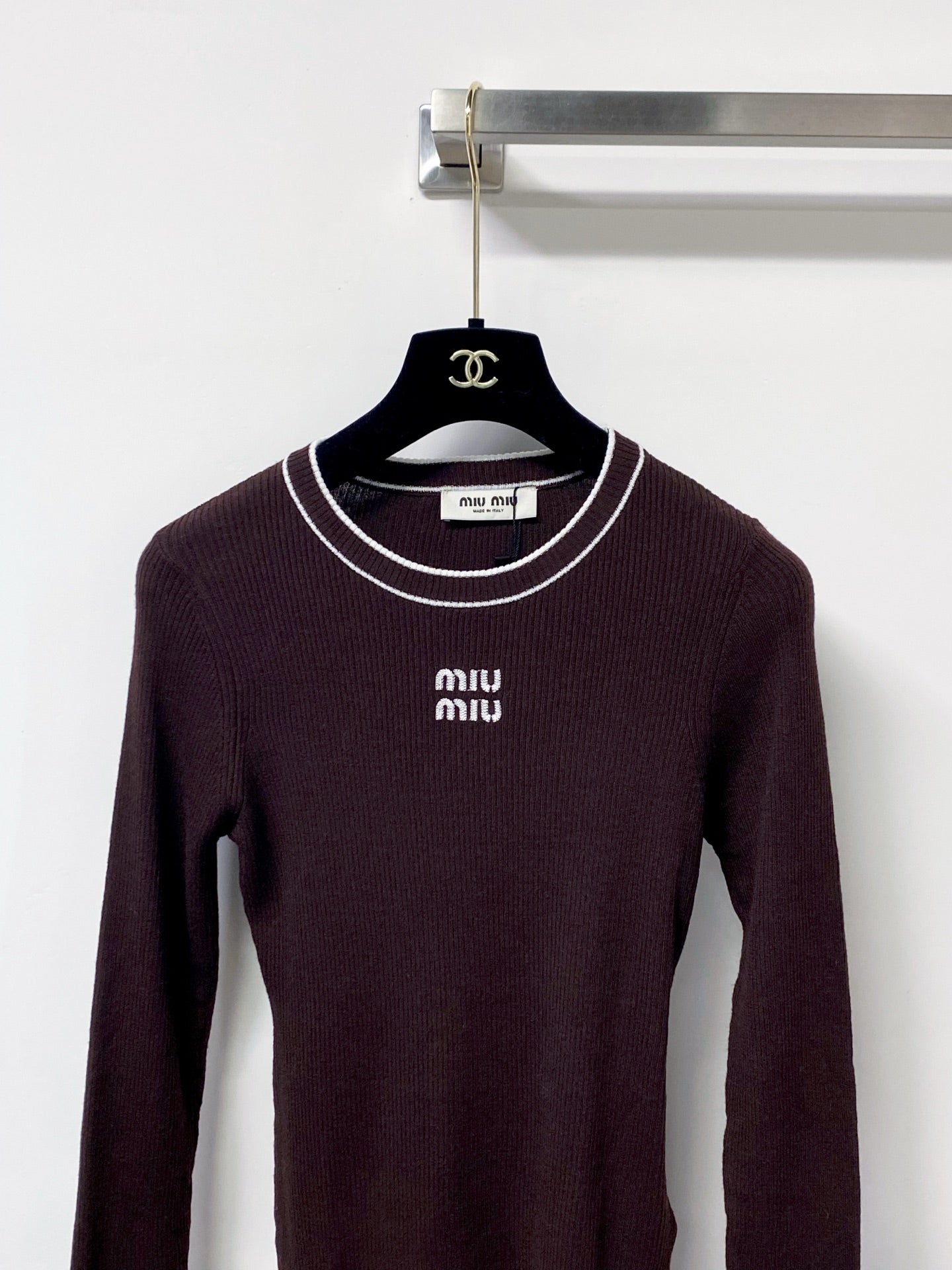 MIUMIU 26S RIBBED KNIT SWEATER 1483