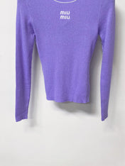 MIUMIU 26S RIBBED KNIT SWEATER 1481