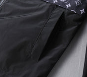 LV HOODED JACKET NAVY BLUE MONOGRAM AND BLACK 239169