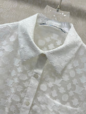LV SLEEVELESS TOP WITH SCALLOPED LACE HEM 263195