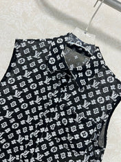 LV SLEEVELESS TOP WITH SCALLOPED LACE HEM 263195
