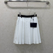 PRADA 26S HIGH WAISTED PLEATED MIDI SKIRT 770