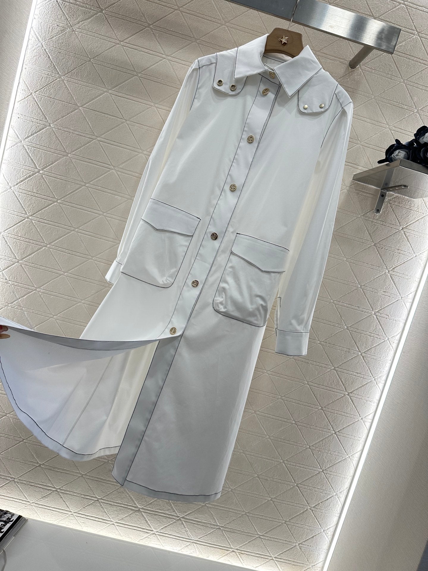 CHANEL 25S BELTED TRENCH COAT 265575